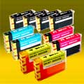 Complete Set Compatible Oki 2200 - 2250 Inkjet Cartridges